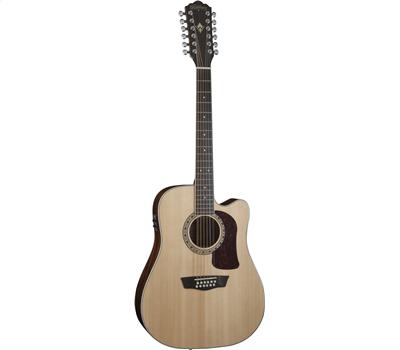 Washburn HD10SCE12 12-saitig Akustik-Gitarre mit Preamp1