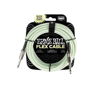 Ernie Ball Instrumentenkabel Flex gerade/gerade Glow Flex 6,10m