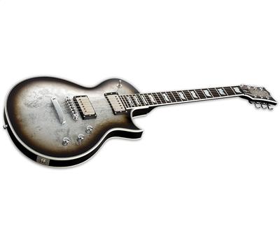 ESP Eclipse Custom Silver Liquid Metal Burst2