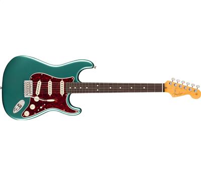 Fender American Professional Classic Stratocaster® Rosewood Faded Sherwood Green Metallic1