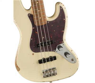 Fender 60th Anniversary Road Worn Jazz Bass PF Olympic White3