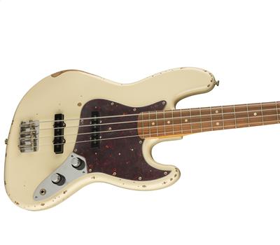 Fender 60th Anniversary Road Worn Jazz Bass PF Olympic White4