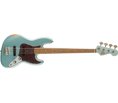 Fender 60th Anniversary Road Worn Jazz Bass PF Firemist Silver1