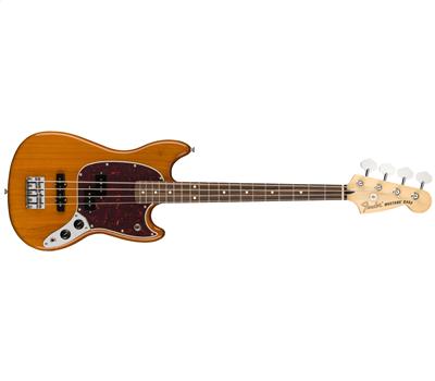 Fender Mustang Bass PJ Pau Ferro Aged Natural1