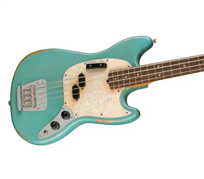 Fender JMJ Road Worn® Mustang Bass® RW Fingerboard Faded Daphne Blue3