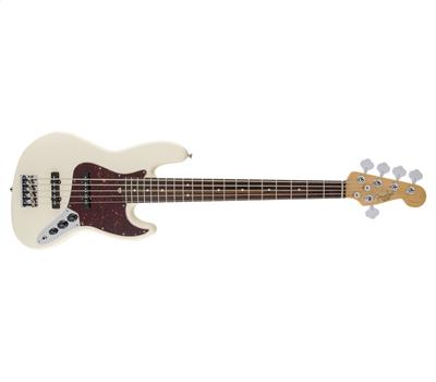 Fender American Standard Jazz Bass V ( Five String ) RW Olympic White1