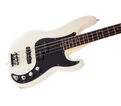 Fender American Deluxe Precision Bass RW Olympic White3