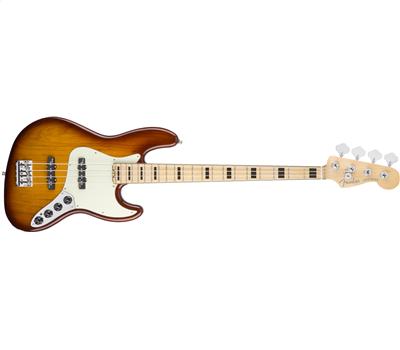 Fender American Elite Jazz Bass® Ash Maple Fingerboard Tobacco Sunburst1