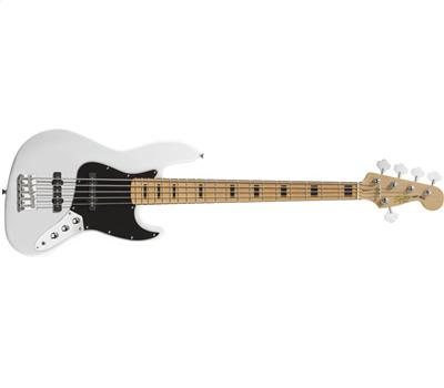 Squier Vintage Modified Jazz Bass V ( 5-String ) MN Olympic White