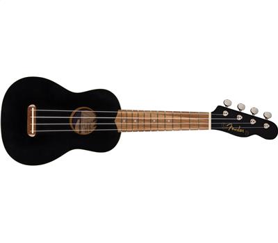 Fender Venice Soprano Ukulele Black1