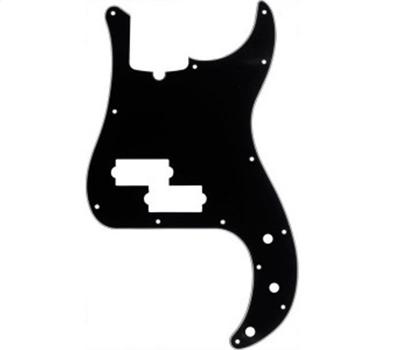 Fender Pickguard Black P-Bass Am Std B/W/B 3-Play