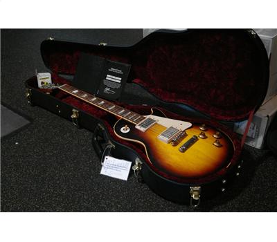 Gibson Les Paul Custom-Shop Plain-Top 58 VOS Faded-Tobacco