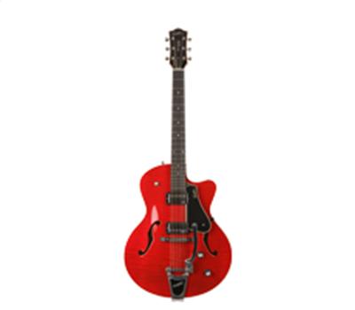 Godin 5th Avenue Uptown Trans Red Flame GT Bigsby1