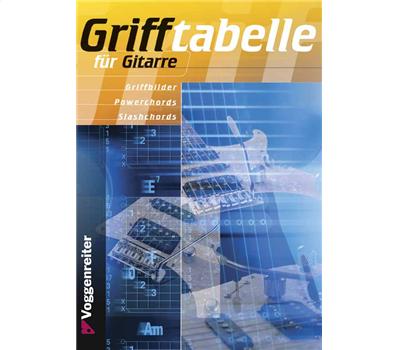 Voggenreiter Griff-Tabelle Gitarre