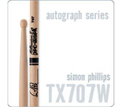 Promark TX707W Simon Philips American Hickory Wood Tip2