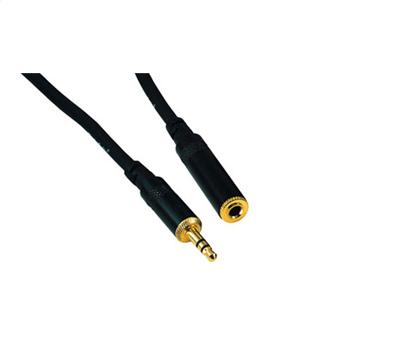 Rock Cable Kopfhörerverlängerungskabel 3m Stereo Mini-Jack male auf female