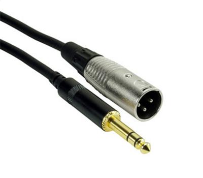 Rock Cable 1xXLR-Male auf 1xStereo-Jack-Male 5 Meter