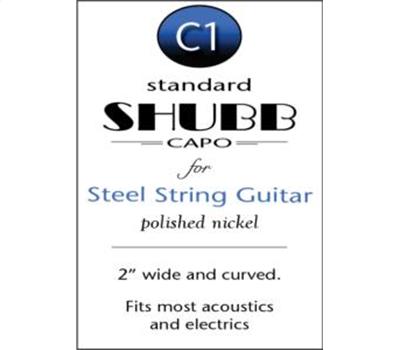 Shubb Capo C1 Steel String Guitar Chrom3