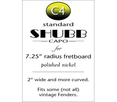 Shubb Capo C4 7.25 Radius Fretboard Chrom2
