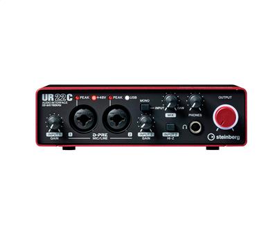 Steinberg UR22C Red USB 3 Audio Interface incl. MIDI I/O & iPad connectivity1