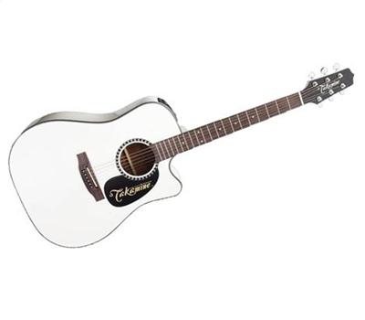 Takamine EF 300 SE-BW Dreadnought White CT4B