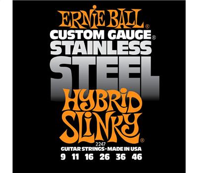 Ernie Ball 2247 Stainless Steel Hybrid Slinky .009-.046
