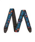 Dunlop Jimi Hendrix Series Strap, Monterey Blacklight Blue