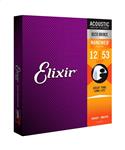 Elixir Nanoweb Coated 80/20 Bronze Extra Light .010-.047 12-String