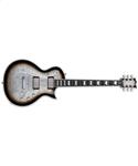 ESP Eclipse Custom Silver Liquid Metal Burst