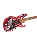 EVH Striped Series Frankie Red with Black Stripes Relic