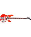 Jackson X Series Concert Bass CBXDX IV Matte Rocket Red