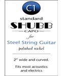 Shubb Capo C1 Steel String Guitar Chrom