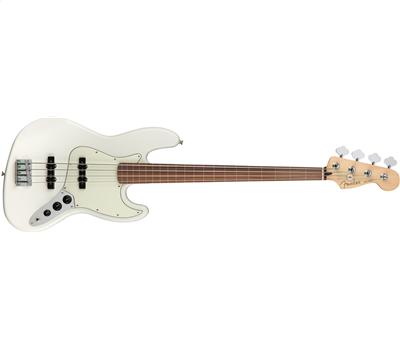 Fender Player Jazz Bass® Fretless Pau Ferro Fingerboard Polar White
