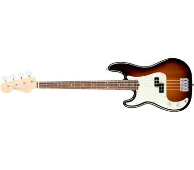 Fender American Pro Precision Bass® Left-Hand Rosewood Fingerboard 3-Color Sunburst