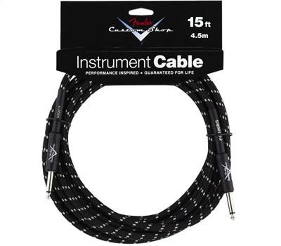 Fender Custom Shop Performance Cable 15ft Black Tweed