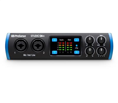 PRESONUS Studio 26c - USB Audio Interface, 2In/6Out, USB-C1