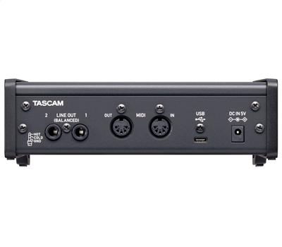 TASCAM US-2x2HR - USB Audio/MIDI Interface, 2 In/Out, US3