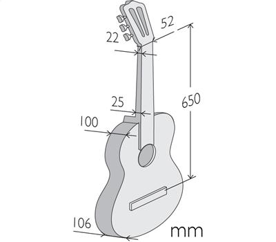 ALHAMBRA 7P A - Klassik-Gitarre 650 mm3