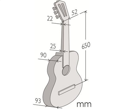 ALHAMBRA 4F - Flamenco-Gitarre 650 mm3