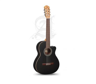 ALHAMBRA Black Satin CW EZ - Klassik-Gitarre 650 mm, schwa1