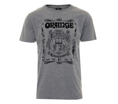 ORANGE Orange Crest T-Shirt Grey "M"