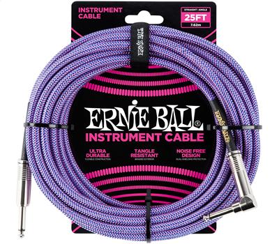 Ernie Ball Instrumentenkabel gerade/gewinkelt violett 7.62 Meter