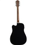 Washburn HD10SCEB Akustik-Gitarre schwarz
