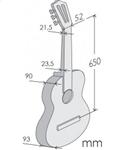ALHAMBRA 2F - Flamenco-Gitarre 650 mm